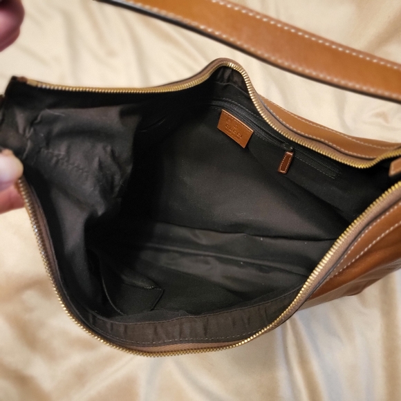 Gucci Authentic Tan Leather Hobo Bag Medium - Picture 6 of 10